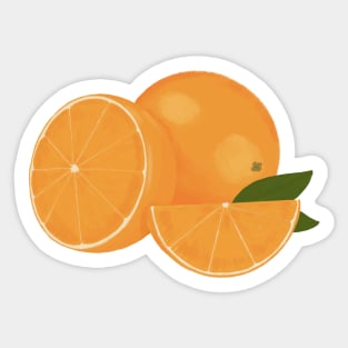 Orange illustration Sticker